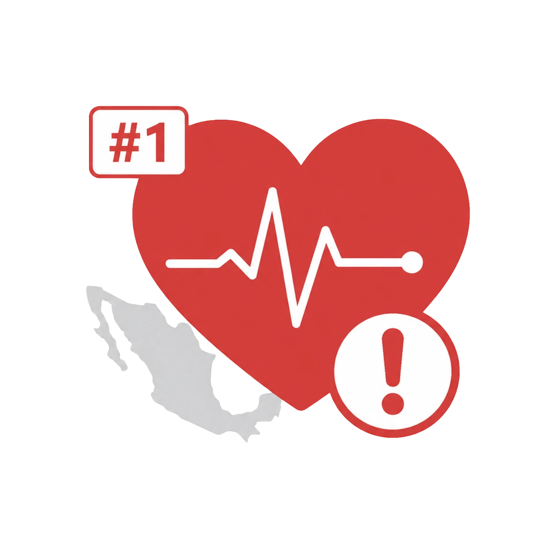 Las enfermedades del corazón son la principal causa de muerte en México