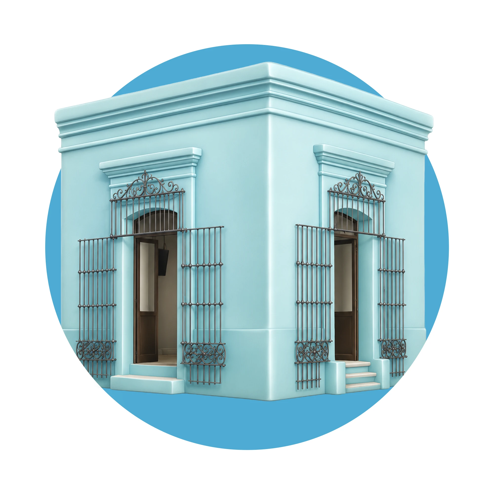 Fachada histórica de Laboratorios Galindo en Oaxaca desde 1970